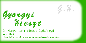 gyorgyi wieszt business card